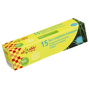 Fryseposer af bioplastik 15 stk 6L