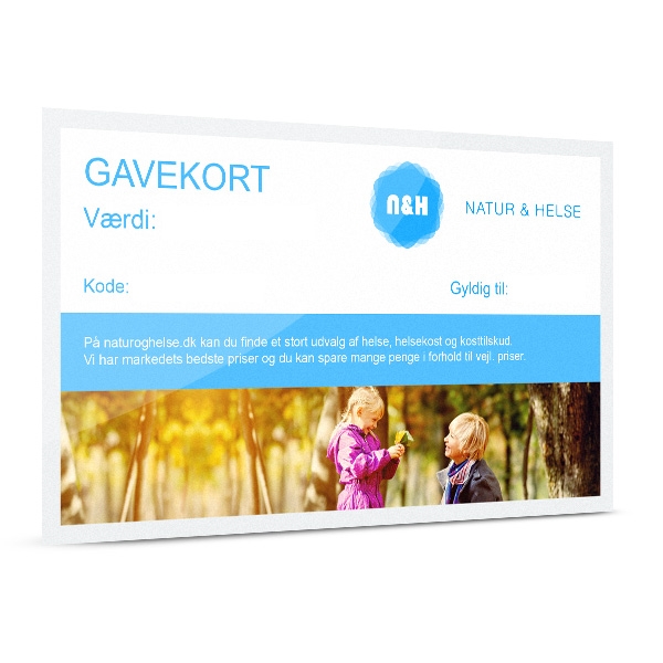 Gavekort 100 kr. Natur & Helse