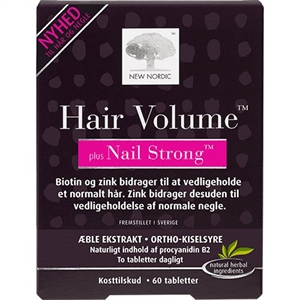 New Nordic Hair Volume + Nail Strong 60 tabletter