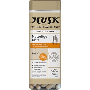 Husk Psyllium Mavebalance 225 vegetabilske kapsler