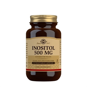 Inositol 500 mg Solgar 50 vegetabilske kapsler