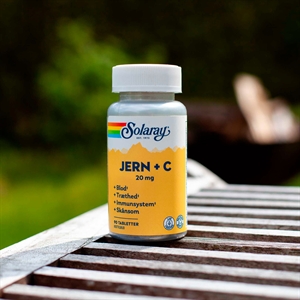 Jern + C Solaray 90 tabletter