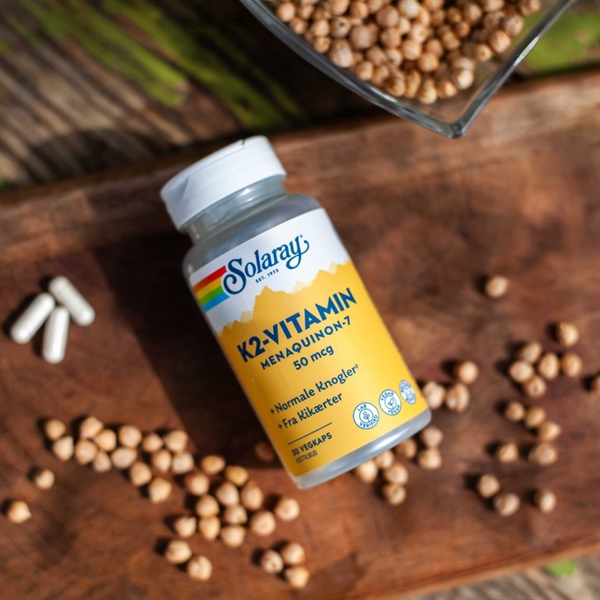 K2-vitamin 50 mcg Solaray 30 VegKaps