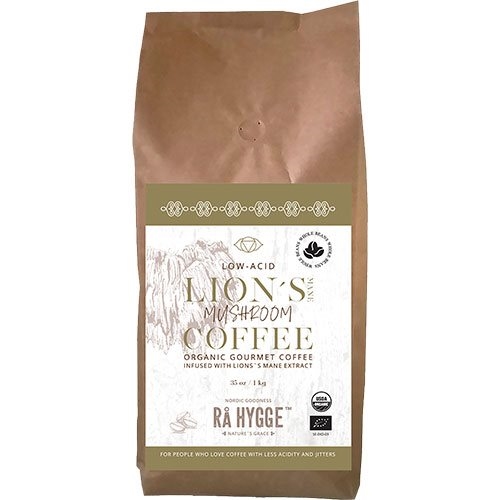 Kaffe m Lion's Mane svampeekstrakt -hele bønner Ø 1 kg