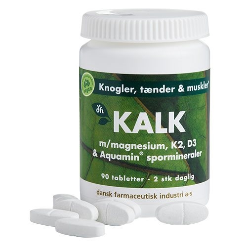 KALK m. magnesium, K2, D3 & spormineraler