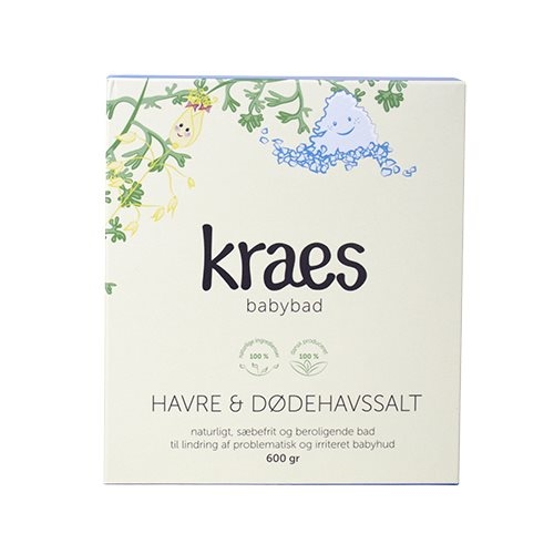 KRAES babybad havre & Dødehavssalt 600 g
