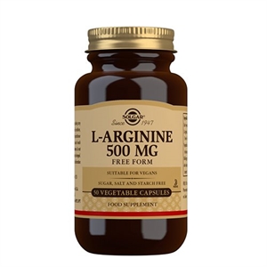 L-Arginine 500 mg Solgar 50 vegetabilske kapsler
