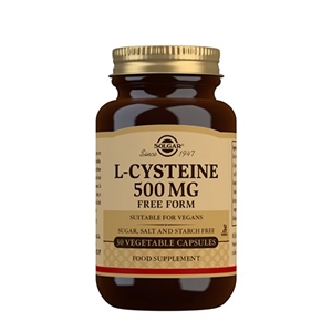 L-Cysteine 500 mg Solgar 30 vegetabilske kapsler