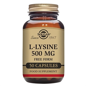 L-Lysine 500 mg Solgar 50 vegetabilske kapsler
