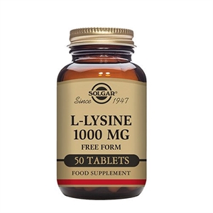 L-Lysine 1000 mg Solgar 50 vegetabilske tabletter