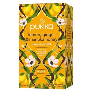 Lemon, Ginger & Manuka Honey Pukka 20 breve økologisk