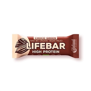 LifeBar Raw Proteinbar Chokolade & Greens Ø
