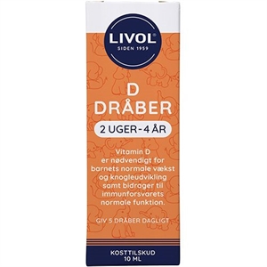 D3 Dråber Mono Normal Livol 10 mcg 10 ml