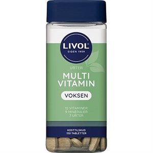 Multivitamin Urter Voksen Livol 150 tabletter