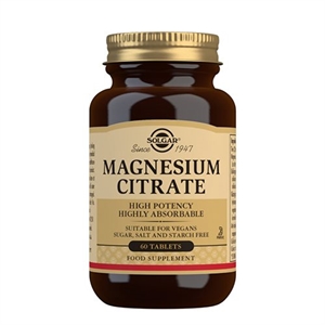 Magnesium Citrate Solgar 60 tabletter