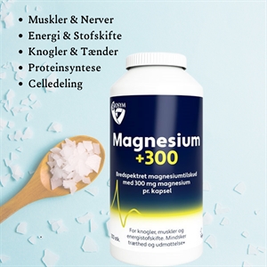 Magnesium +300 Biosym 250 vegetabilske kapsler