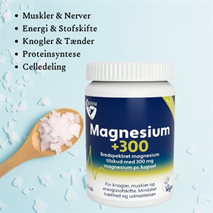 Magnesium +300 60 vegetabilske kapsler