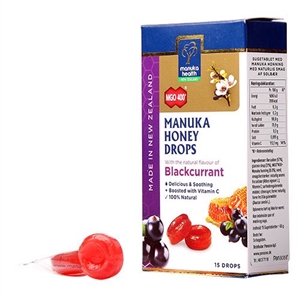 Manuka Honey Drops Blackcurrant 65 g