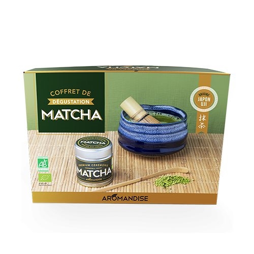 Matcha te ceremoni sæt (skål,matcha,ske,piskeris)Ø