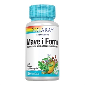 Mave i Form Solaray 100 vegetabilske kapsler