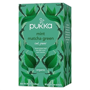Mint Matcha Green Fairtrade Pukka 20 breve økologisk