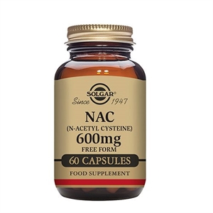 NAC (N-Acetyl Cysteine) 600 mg Solgar 60 veg. kapsler
