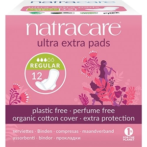 Ultra Extra Pads Normal Natracare 12 stk.