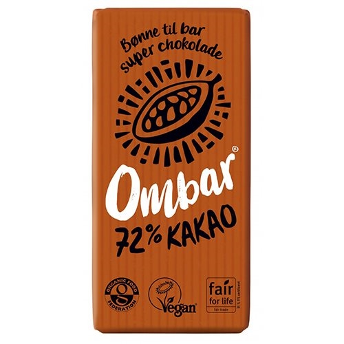 Ombar Raw chokolade 72 % Ø