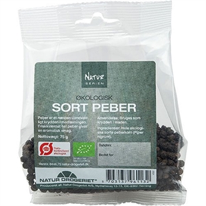 Peber Sort Hel 75 g økologisk