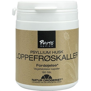 Loppefrøskaller 180 vegetabilske kapsler