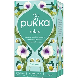 Relax Kamille og Fennikel Pukka 20 breve økologisk