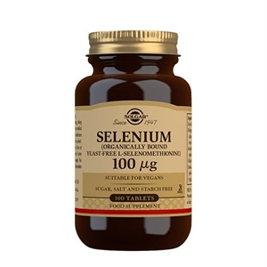 Selenium 100 mcg Solgar 100 tabletter