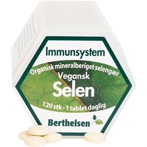 Selen Vegetabilsk Berthelsen 100 mcg 120 tabletter