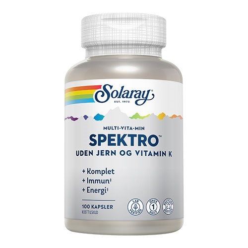 Spektro Multi-Vita-Min uden jern og Vitamin K 100 kaps