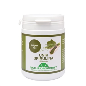 Spirulina Unik 180 vegetabilske kapsler