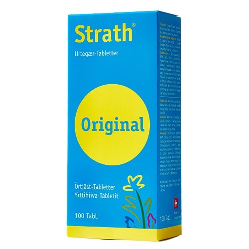 Strath 100 Urtegær-tabletter