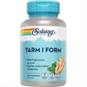 Tarm i Form Solaray 100 kapsler
