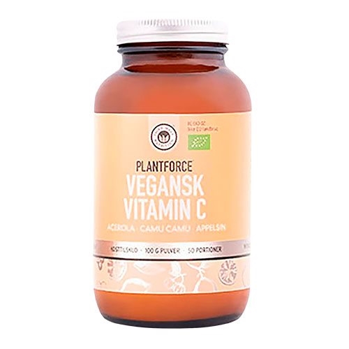 Vegansk Vitamin C Plantforce 100 g økologisk