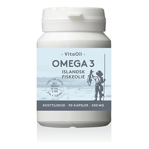 Omega 3 Islandsk Fiskeolie VitaOil 90 kapsler