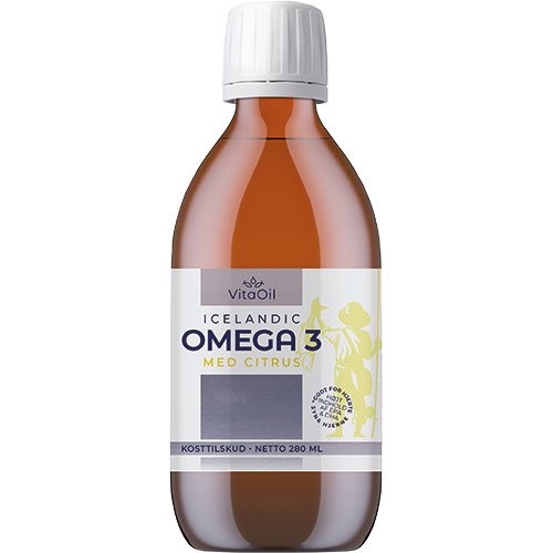 Vitaoil Omega-3 Islandsk Fiskeolie Citrus 240 ml