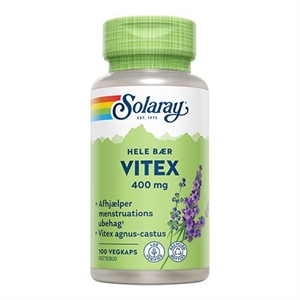 Vitex Agnus Castus 400 mg Solaray 100 kapsler
