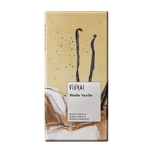 Hvid Chokolade med Vanille Vivani 80 g økologisk